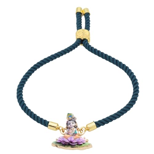 Rakhi | Cute Divine Design Rakhi for Raksha Bandhan - Includes Roli and Chawal | Cute Rakhi set | Divine Rakhi | Adjustable Rakhi Bracelet2