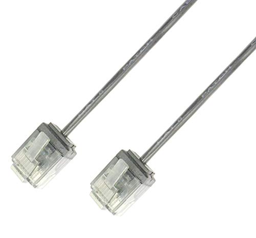 Techly ICOC U6-SLIM-020T - Cable de red (2 m, Cat6, U/UTP (UTP), RJ-45, RJ-45, Gris)