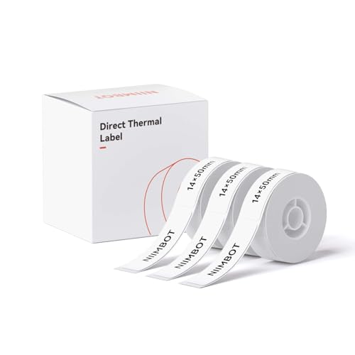 NIIMBOT ���x���V�[���y3���[���zD110/D11/D101���x�����[�J�[�Ή� JADENS�Ή� �������M���[���� ���M���x���v�����^�[ ����p�� ���S�� �ϐ� ������� �������� ���[ �l�D 125������/�� 14x50mm�i���j