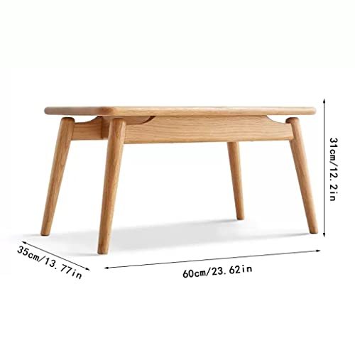 Table d'appoint de salon en bois TUSUOD solution gain de place lit - 4