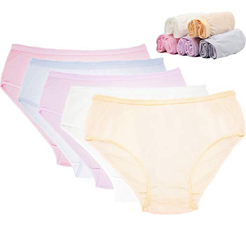 Femmes jetables 100% Coton Pur sous-vêtements de Voyage Culottes Granny mémoires Blanches/Multiclore (10pk) (Multicolore, Large:Taille 81-93cm,...