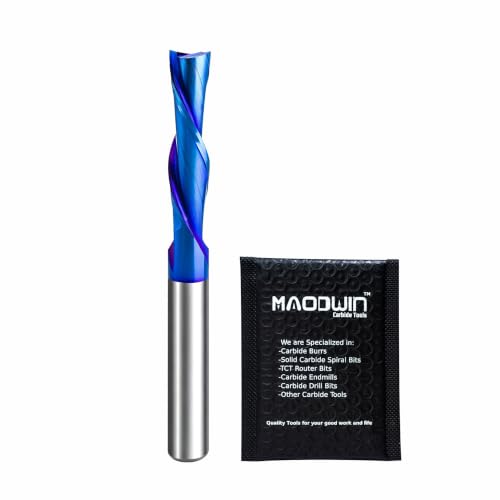 1/4" Shank Downcut Spiral Router Bit CNC End Mill for Wood