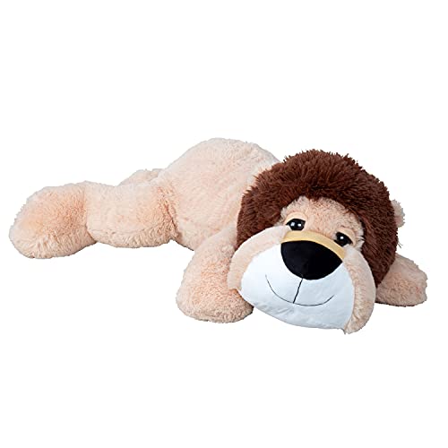 XXL Löwe liegend 100 cm groß Schlaflöwe Kuscheltier