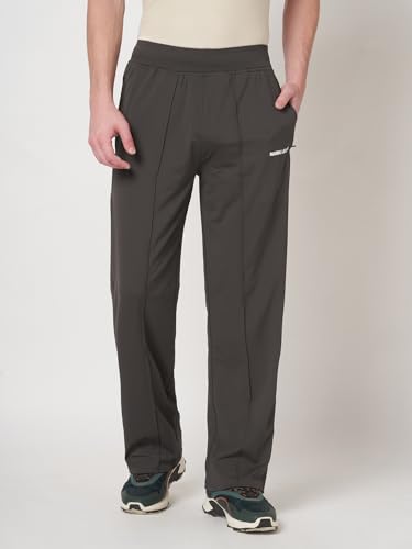Image of MARK LEUTE Men's Straight Fit Rapid Dry Front Pleated Stretchable Lycra Trackpant