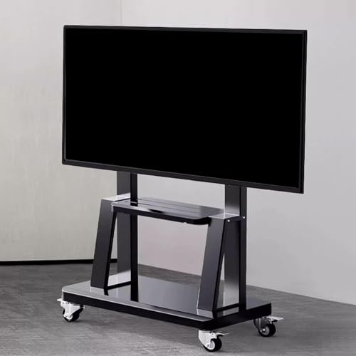 Soporte móvil para TV ajustable con doble estante miniatura 7