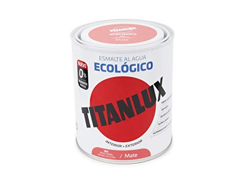 Titanlux Esmalte Ecológico Acrílico Mate 750 ml (Rojo Carruajes 0553)