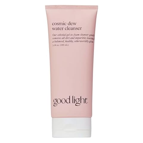 good light Cosmic Dew Water Cleanser. Celestial Gel-to-Foam, Multi-Purpose Cleanser to Remove Impurities and Hydrate. Made with Glycerin and Hyaluronic Acid. Sensitive Skin Safe (3.38 fl oz) Cover