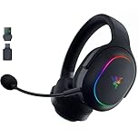 Razer Barracuda X Chroma - Wireless Multi-Platform Gaming Headset with 6 Zone Chroma RGB (SmartSwitch Hyperspeed & Bluetooth, 40mm Drivers, Detachable HyperClear Cardioid Mic) Black