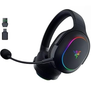 Razer Barracuda X Chroma - kabelloses Multiplattform-Gaming-Headset mit 6 Zonen Chroma RGB (SmartSwitch Hyperspeed & Bluetooth, 40mm Treiber, abnehmbares HyperClear Cardioid-Mikrofon) Schwarz