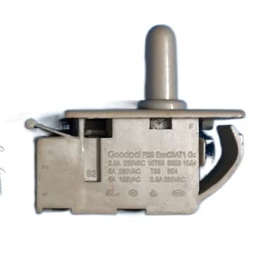 INTCHE 1 PC Refrigerador Partes de repuesto Control de luz de la puerta Normalmente, cierre el interruptor del botón for Lg Accesorios de congelador de meiling