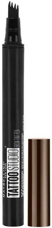 Maybelline Tattoo Brow Micro Eyebrow Microblading Eyebrow Pen Tint, Deep Brown, Packaging May Vary