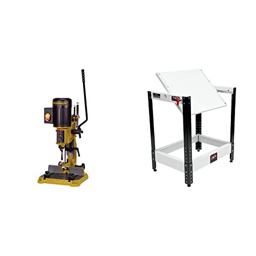 Image of Powermatic PM701 3/4-HP Bench Mortiser (1791310) and Flip Top Benchtop Machine Table (728200)