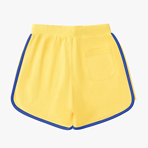 Girls Active Cotton Shorts Summer Running Athletic Elastic Waist Sweat Shorts Workout Gym Short for Girl2