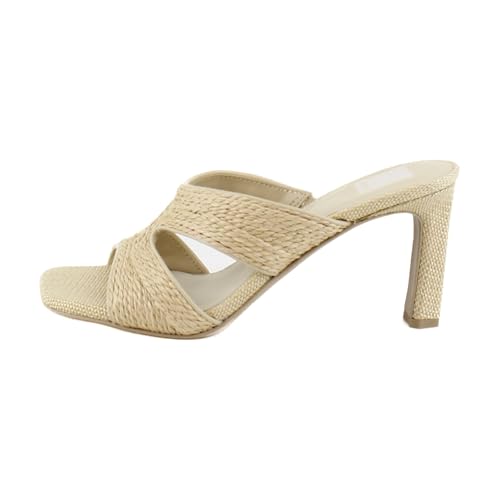 Image of Natural Raffia GITEL Heels by DOLCEVITA