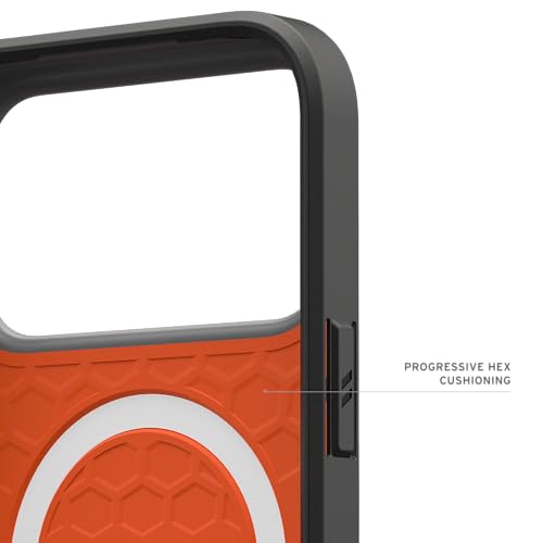 Image of Urban Armor Gear UAG Civilian Magnetic Compatible, Rugged Slim Sleek Shockproof Anti-Slip Military Grade Protective Case /Cover Designed for iPhone 17 Pro Max (2025) - Orange
