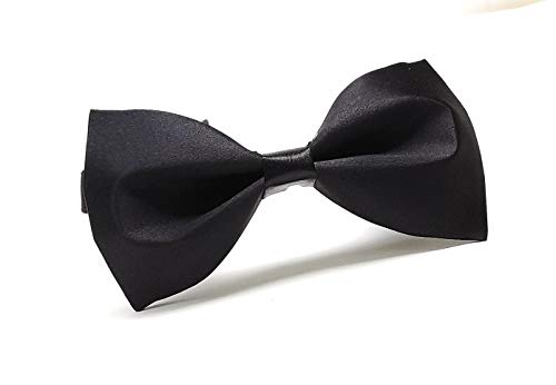 Image of JAGMOOLYA Products The Perfect Classic Satin Pre-Tied Bow Tie Formal Solid Tuxedo Bowtie Adjustable Length Many Colors and Styles Bow for Adults and Children