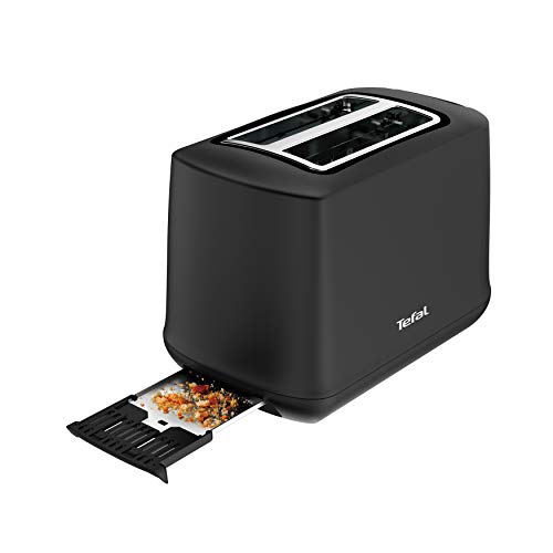 Tefal TT165N Principio Select Broodrooster (850 Watt, 7 bruiningsniveaus, kruimellade, heffunctie, opzetstuk voor broodjes, zwart - Image 5