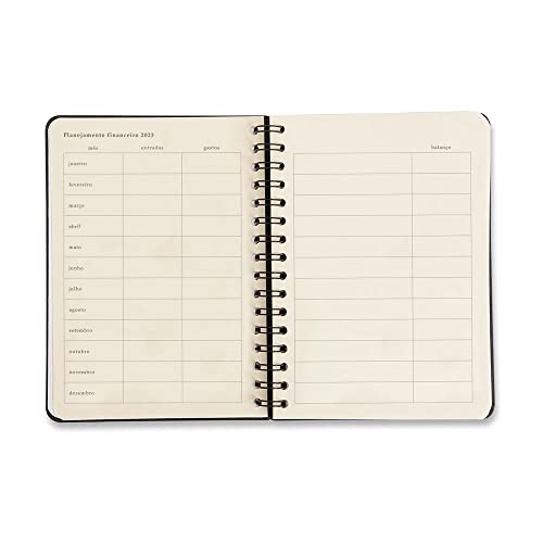 Cicero Agenda Planner Wire-o 2023 Pólen Diária A5 Flores , Modelo: 0357, Cor: Colorido
