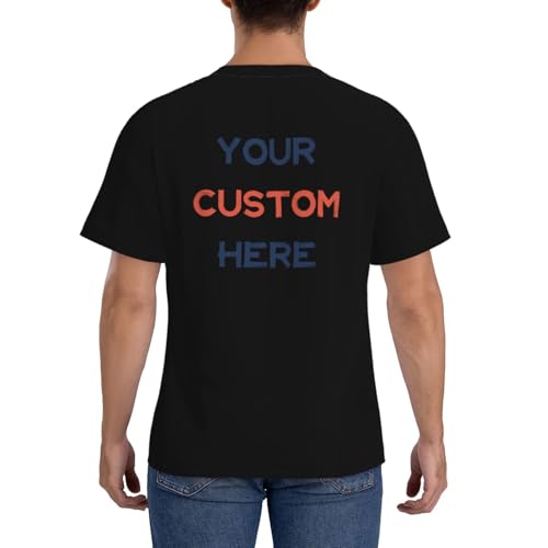 Custom T Shirts 4 Side Prints Funny Shirts for Men Customized T Shirts with Logo Text Image4