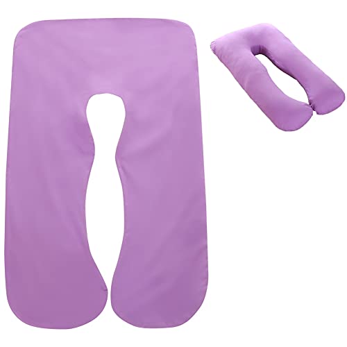 Hearthxy Almohada De Maternidad Relajante Almohada De Maternidad con Forma De U Almohada De Embarazo para Dormir De Lado Funda para Almohada De Embarazo para Dormir De Lado Y Soporte para La Espalda