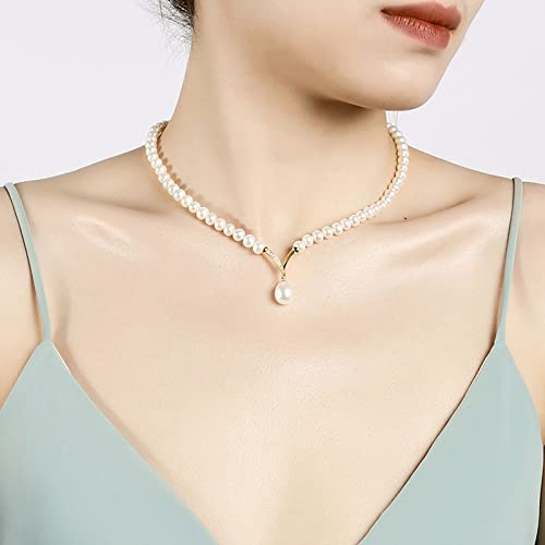 Collier de perles LXGGUC comme cadeau d'accessoires chic pour filles
