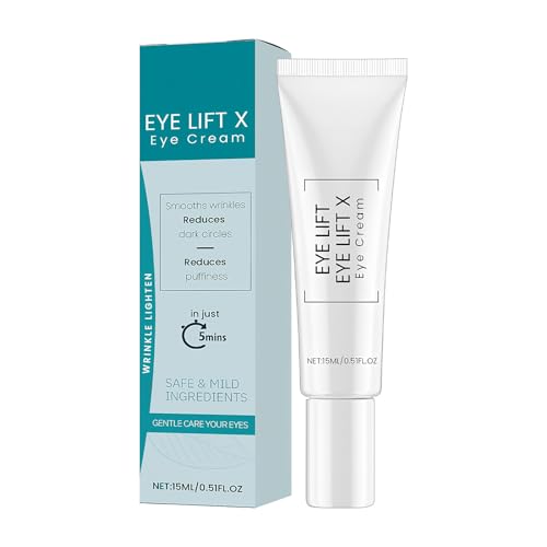 Crema Hidratante para los Ojos - 15ml Nutritiva e Hidratante Contorno de Ojos para Piel Delicada | Fórmula Suаve para Hombres, Mujeres, Niñas y Usuarias de Maquillaje | Crema Práctica para Viajes