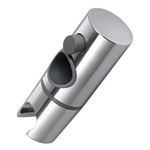 Handbrausenhalterung, 360° verstellbarer Brausehalter für 25 mm Außendurchmesser, ABS-Schienenkopf, Gleitstange, Klemme, verchromt, Badezimmer-Befestigungssets, Ersatz, Sprinklerkopf (25 mm) Cover