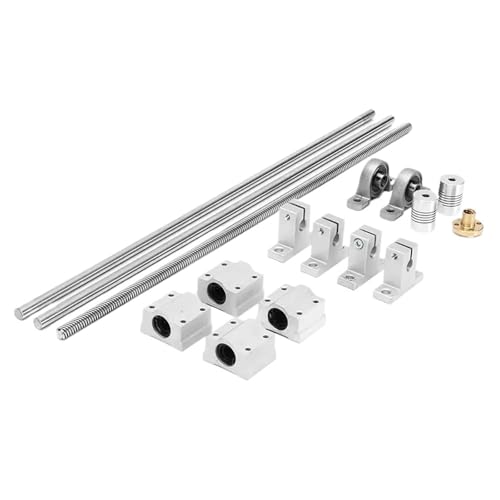 Guide de rail linéaire 350 mm haute précision avec double pavé rigide à vis d'arbre