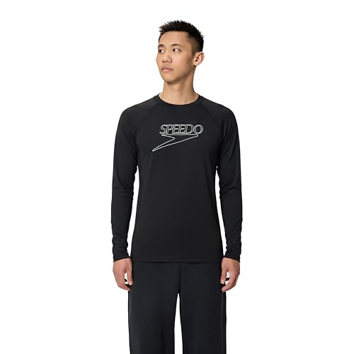 Camiseta de natación Speedo End+ de licra manga larga rashguard hombre natación