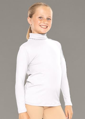 Image of STRETCH IS COMFORT Girl's Oh So Soft Long Sleeve Turtleneck | Youth Size 2-16