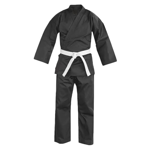 AMENGJ Uniforme con Cinturón Traje de Taekwondo Jujutsu Dobok for Hombres y Mujeres, Conjunto de Camisa y Pantalones de Kungfu, Traje de Entrenamiento de Gimnasio(XXXL)