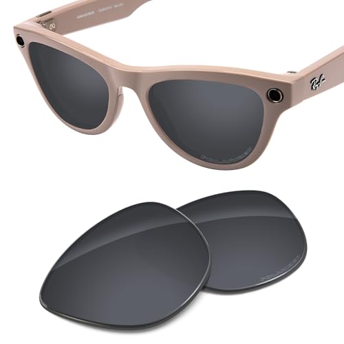 Image of Replacement Lenses Compatible with RayBan Meta Skyler RW4010 52mm AI Glasses, UV Protection, Transition