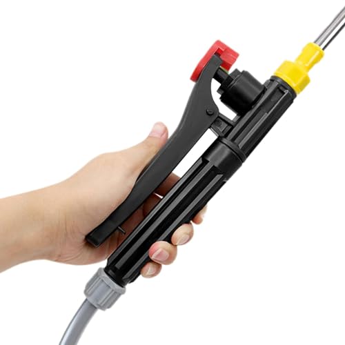ポンプスプレーワンド交換用 - トリガーハンドル ガーデンスプレー - 効率的なポンプアクション圧力噴霧器、ガーデン農業用の頑丈なスプレーハンドルパーツ