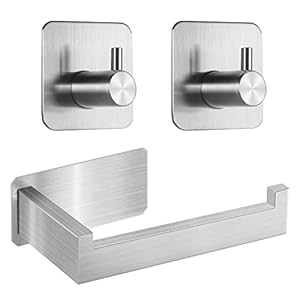 Maudzlan 01 Toilettenpapierhalter Set Edelstahl