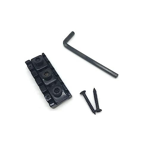 ibasenice 2stücke Schwarze Sicherungsmutter Gitarre Tremolo Doppel-lock-system Robust Und Installieren Geeignet Für Gitarren-zubehör Und Präzise Anpassung