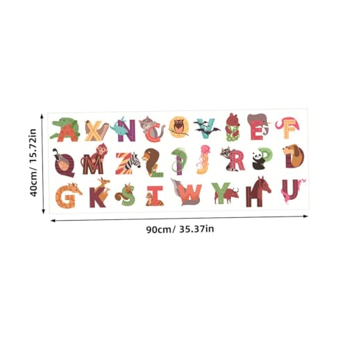 Vinilo Decorativo Alfabeto con Animales 26 Piezas PVC miniatura 7