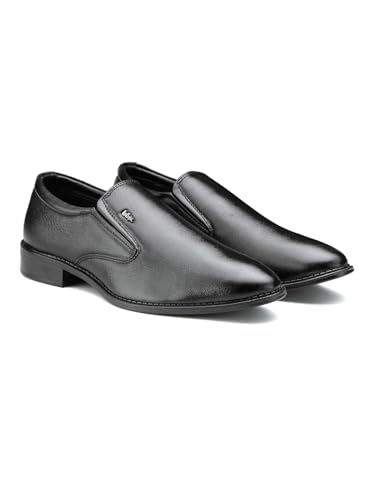 Image of Lee Cooper LC1474E2R Men's Lightweight Leather Shoes | Comfortable, Stylish Slip-On Formal Footwear for Office, Business 40EU 6UK