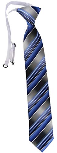TigerTie Security Sicherheits Krawatte in blau hellblau silber anthrazit...