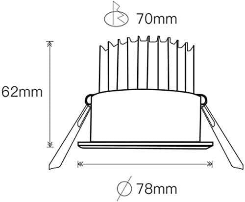 Panneau lampe LED encastrable 4000K décoration intérieure chic - 7