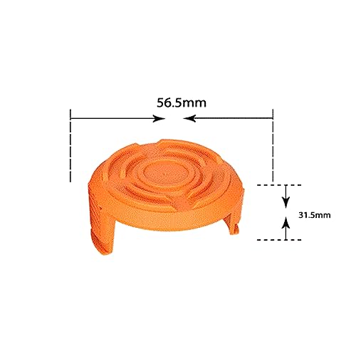 SopimusZ 4 Pcs Trimmer Spool Cover WA0004 WA0010 WA6531 Strimmer Spool Cover Replacement Compatible with WORX Grass Trimmer Spool Caps WG150E WG154E WG155E WG157E WG160E WG163E WG169E WG170 Series - Image 2