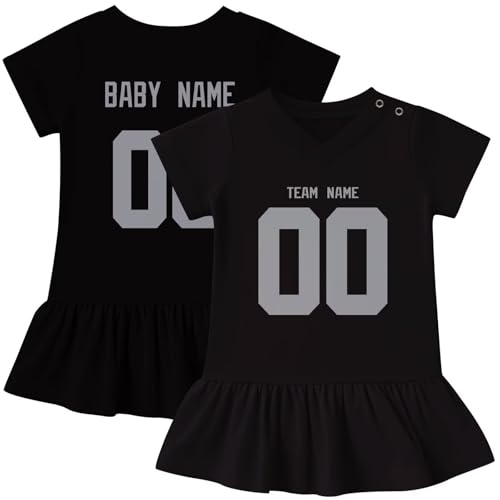 Image of KREDE Baby Clothes Unisex Bodysuit Jersey Style Custom Name Number for Baby Boys