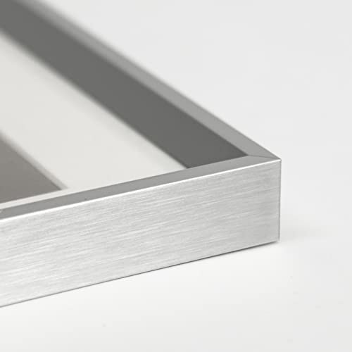 Folkor 9X12 Silver Picture Frame With Mat For 6X8 Pictures Or Without Mat For 9X12, Aluminum Photo Frame With Stand For Tabletop Wall Display, Gallery Wall Frame For Living Room Bedroom Decor (Silver) #TOP3