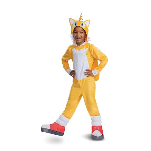 Disfraz Sonic 2 Tails para niños talla 7/8 miniatura 4