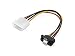 Produktbild adaptare 47505 15 cm Adapter-Kabel 4-pin Molex auf 15-pin SATA Winkel-Stecker mit Clip schwarz