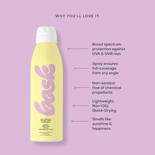 Image of Bask SPF 50 Sunscreen Spray - Non-Aerosol, Broad Spectrum UVA /UVB Protection, Dermatologist Recommended, Moisturizing, Lightweight & Non-Greasy, 5.5 oz (Value Pack of 3)
