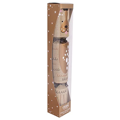 Harvey and Mason Weihnachtsknallbonbon für Hunde, Seilspielzeug, Geschenk, festlich, Neuheit, brauner Welpe
