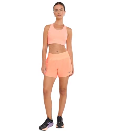 Brooks, Womens, Chaser 5" Shorts 2.0, Cyber Peach, Size: Medium, Inseam: 5 - image 2