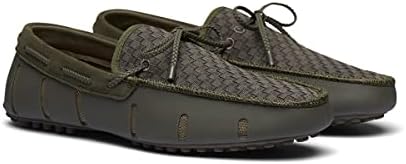 SWIMS Mens Loafers, Woven Driver Shoes for Men, Casual Beach Loafer, Comfortable Summer Shoe, Stylish Lightweight Walking Footwear (Hickory,11.5) | Image 1