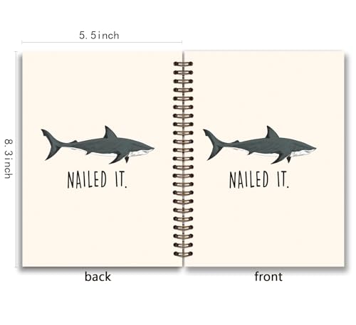 Fournitures scolaires : carnet de notes requin 14x21cm à spirales - 2