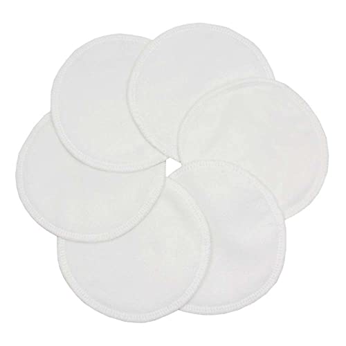 Lot 6 coussinets d'allaitement lavables Stay Dry en coton bio - Couleur - Blanc/Blanc Cover